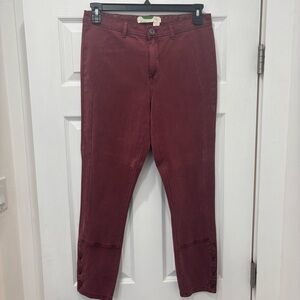 Women’s Anthropologie Burnt Red Slim/Straight Leg Size 30